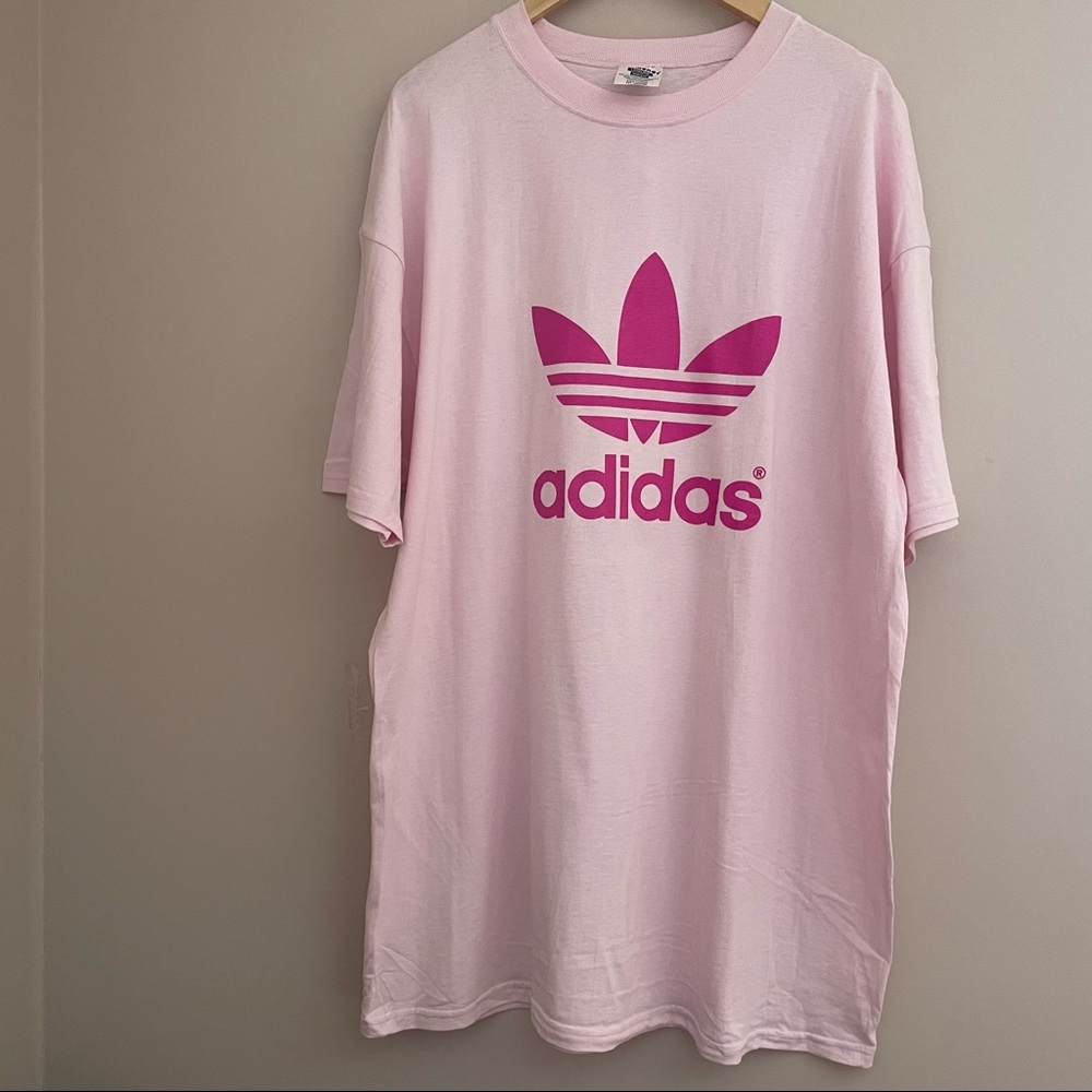 3/$25 Adidas Logo Tee Pink Size 3X